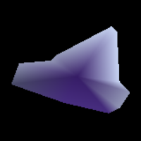 One of the three asteroid shapes