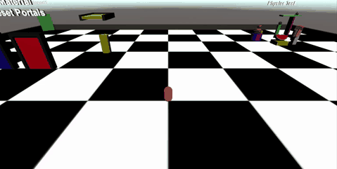 Capsule being teleported